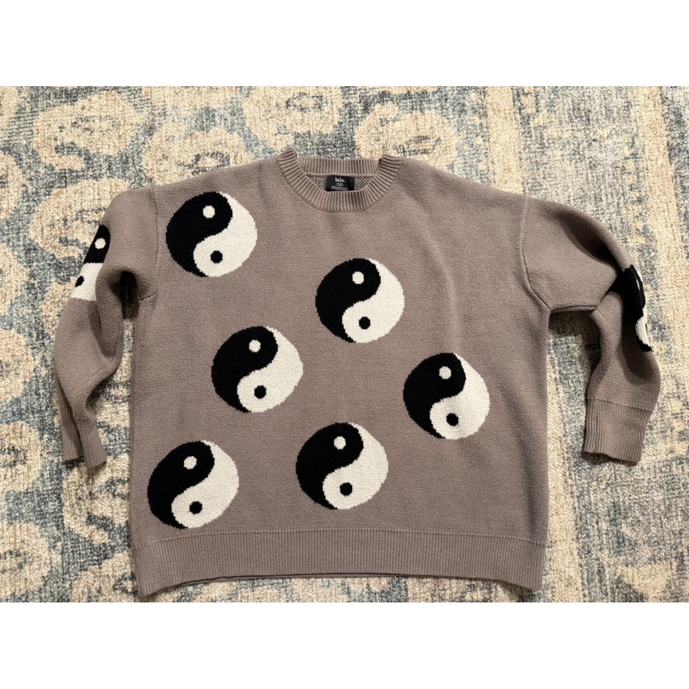 Dressed in Lala Karma Queen Oversized Yin and Yang Knit S/M Excellent Condition